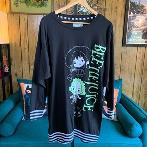 Beetlejuice Long Sleeve Top / Mini Dress NWT